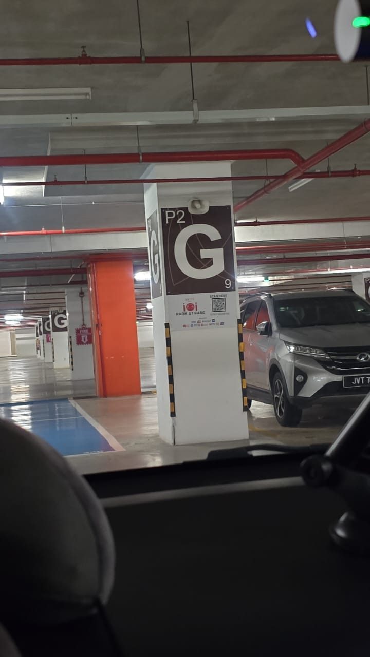 IOI City Mall (New Wing / East) GSC parking P2 Purple Zone Pillar G